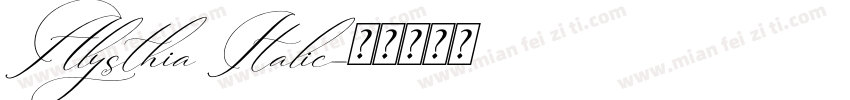 Alysthia Italic字体转换